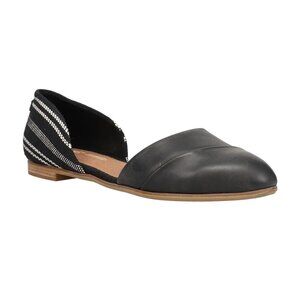 NWT - TOMS Jutti d’Orsay Flat, Black Size 12